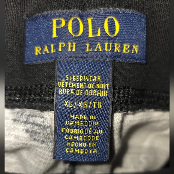 Polo By Ralph Lauren Black and Gray Camo Sleepwear - Picture 6 of 6
